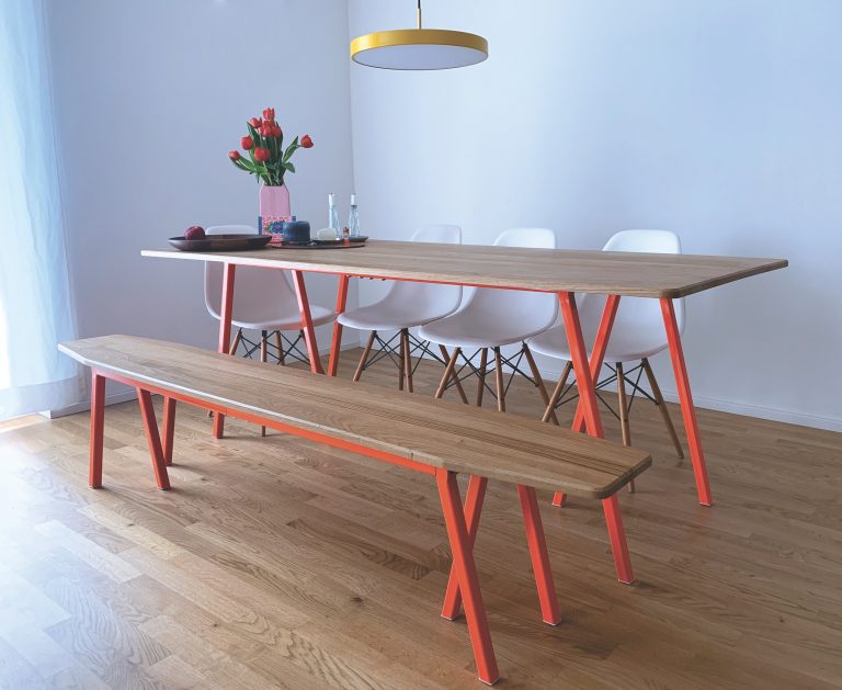 Design Esstisch und Bank München
